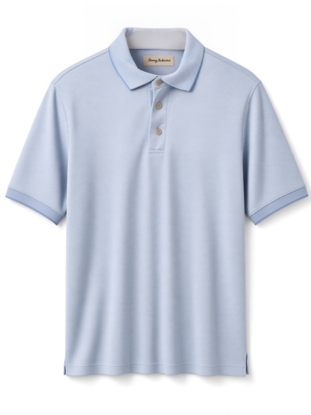 Tommy Bahama Pale Blue Textured Polo